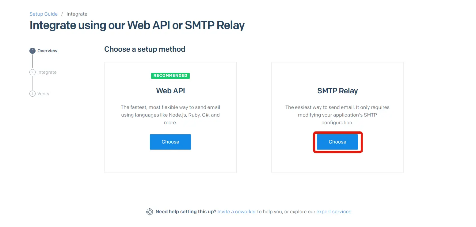 SendGridでSMTPでメールする場合の設定